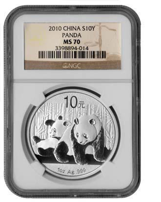 2010 Silver Panda MS-70